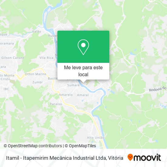Itamil - Itapemirim Mecânica Industrial Ltda mapa