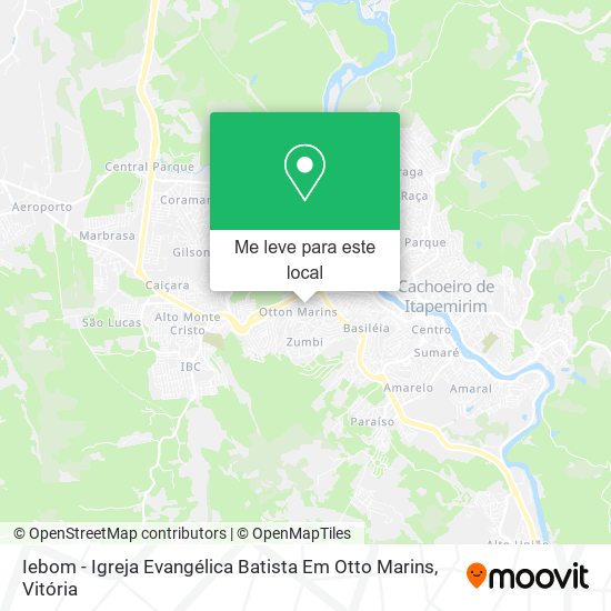 Iebom - Igreja Evangélica Batista Em Otto Marins mapa