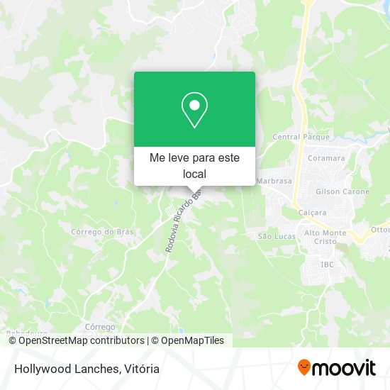 Hollywood Lanches mapa