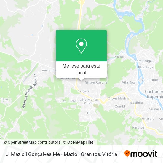 J. Mazioli Gonçalves Me - Mazioli Granitos mapa