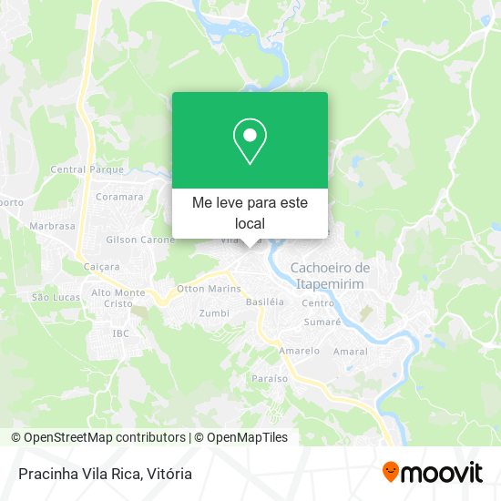 Pracinha Vila Rica mapa