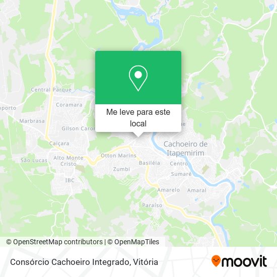 Consórcio Cachoeiro Integrado mapa