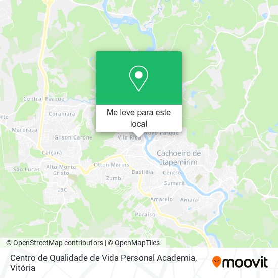 Centro de Qualidade de Vida Personal Academia mapa
