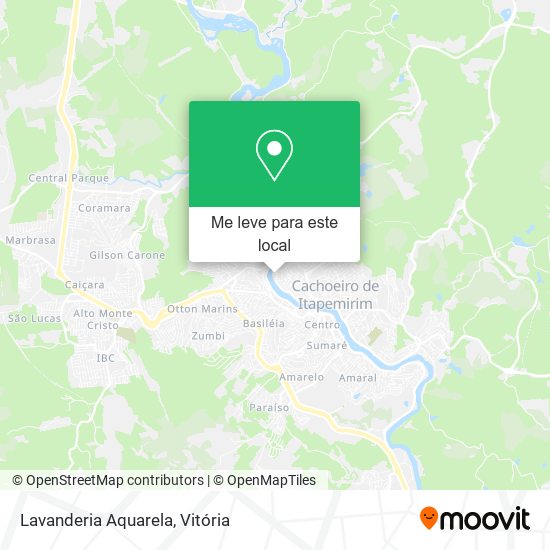 Lavanderia Aquarela mapa