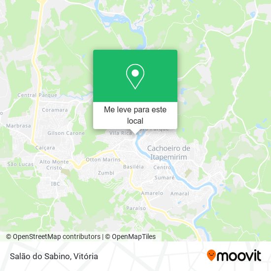 Salão do Sabino mapa