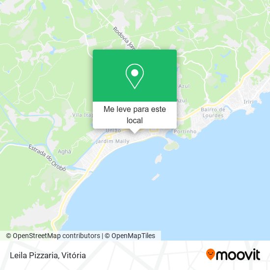 Leila Pizzaria mapa