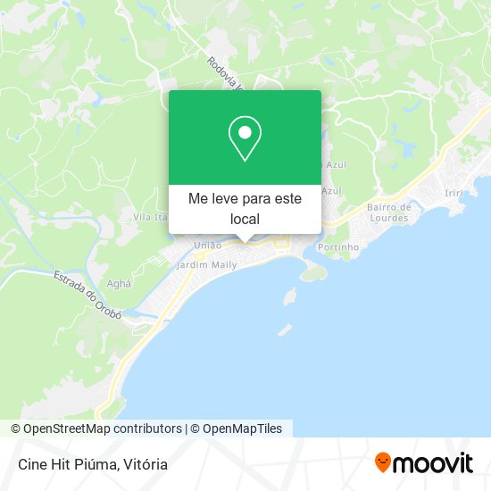 Cine Hit Piúma mapa