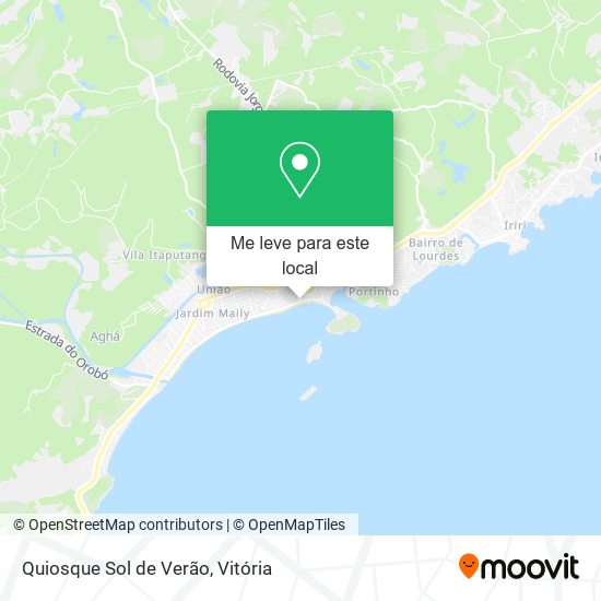 Quiosque Sol de Verão mapa