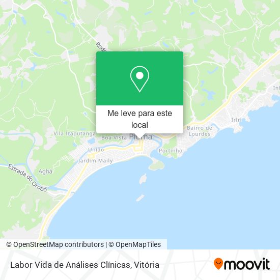 Labor Vida de Análises Clínicas mapa