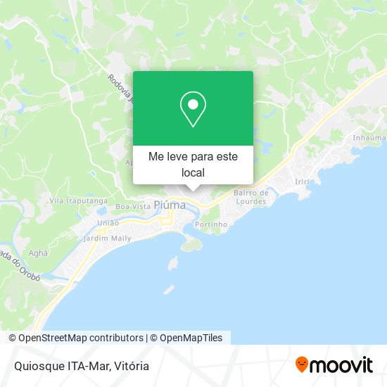 Quiosque ITA-Mar mapa