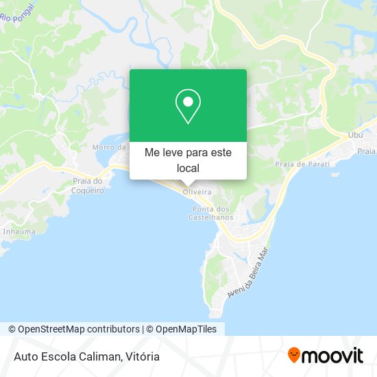 Auto Escola Caliman mapa