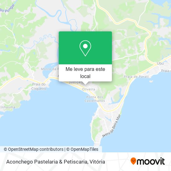 Aconchego Pastelaria & Petiscaria mapa