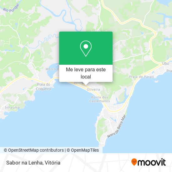 Sabor na Lenha mapa