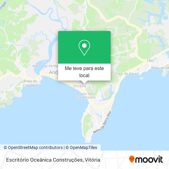 Escritório Oceânica Construções mapa