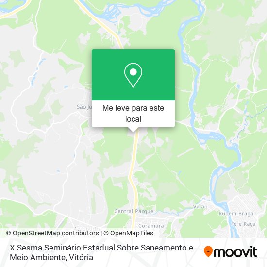 X Sesma Seminário Estadual Sobre Saneamento e Meio Ambiente mapa
