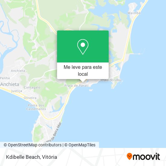 Kdibelle Beach mapa