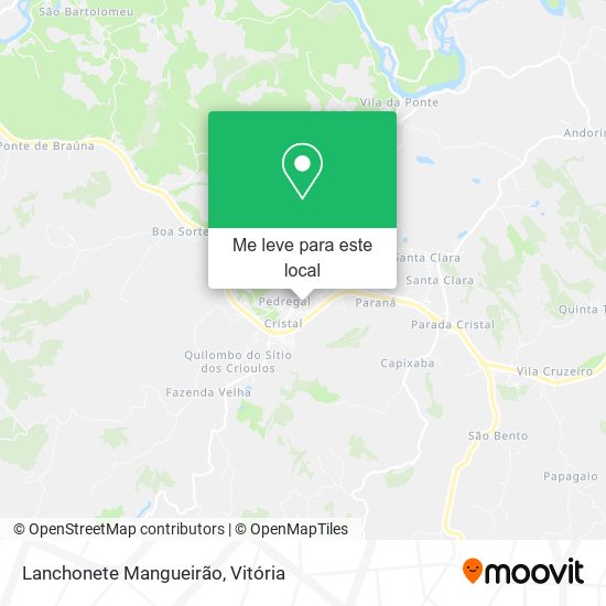 Lanchonete Mangueirão mapa