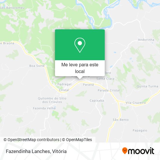 Fazendinha Lanches mapa