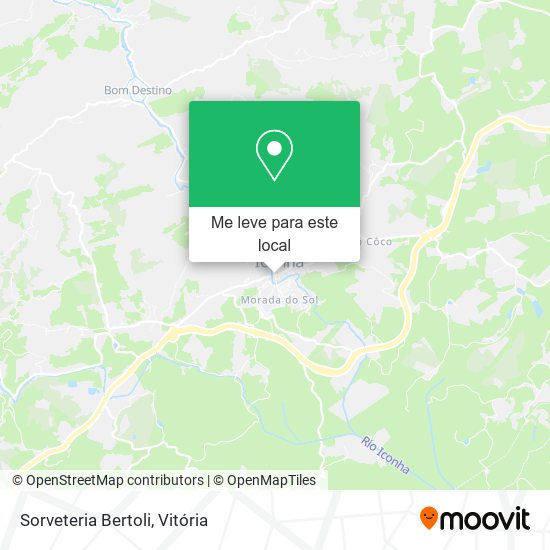 Sorveteria Bertoli mapa