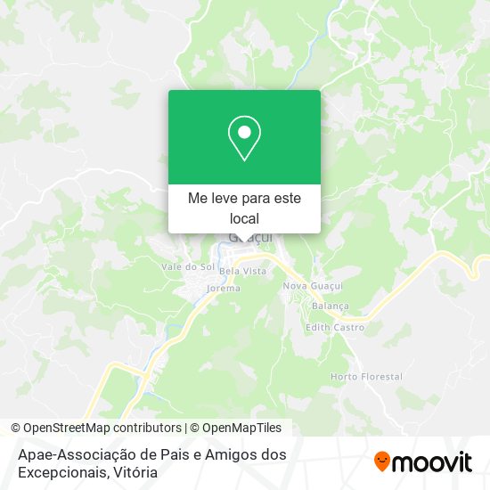 Apae-Associação de Pais e Amigos dos Excepcionais mapa