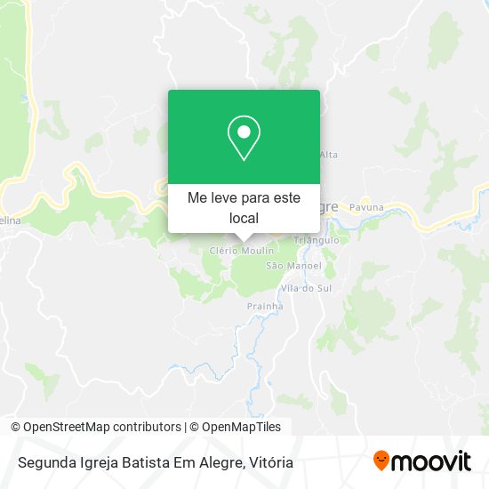 Segunda Igreja Batista Em Alegre mapa