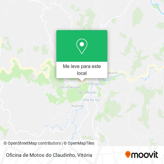 Oficina de Motos do Claudinho mapa