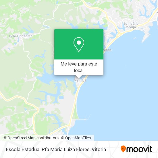 Escola Estadual Pfa Maria Luiza Flores mapa