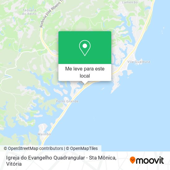 Igreja do Evangelho Quadrangular - Sta Mônica mapa