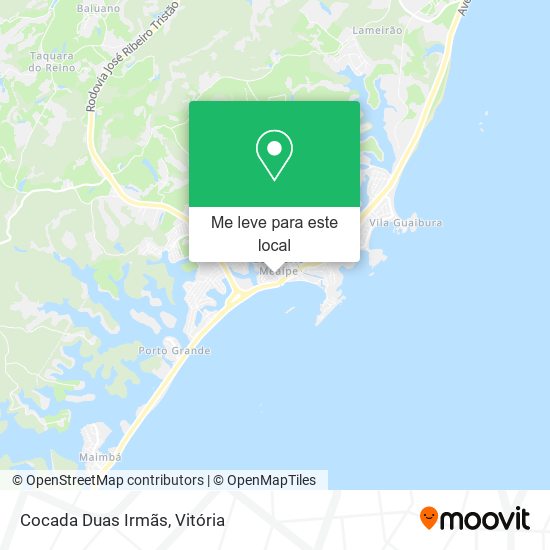 Cocada Duas Irmãs mapa