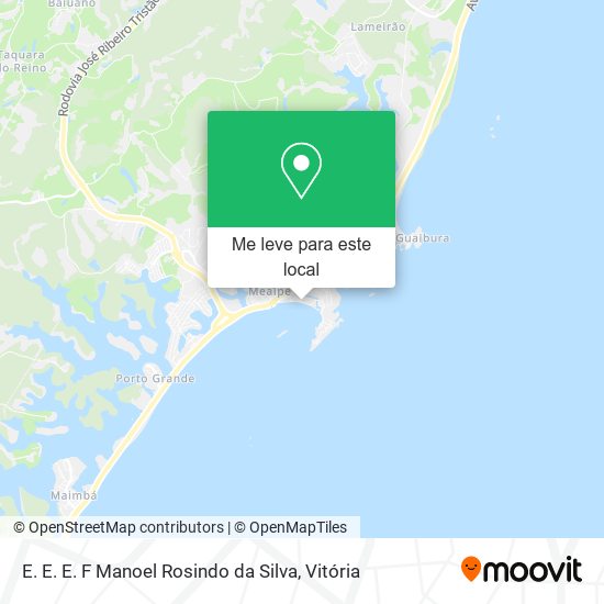 E. E. E. F Manoel Rosindo da Silva mapa