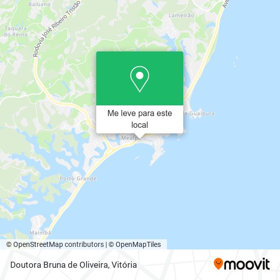 Doutora Bruna de Oliveira mapa