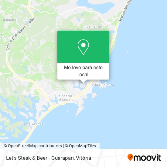 Let's Steak & Beer - Guarapari mapa