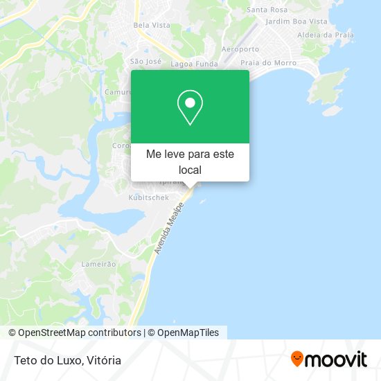 Teto do Luxo mapa