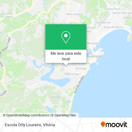 Escola Orly Loureiro mapa