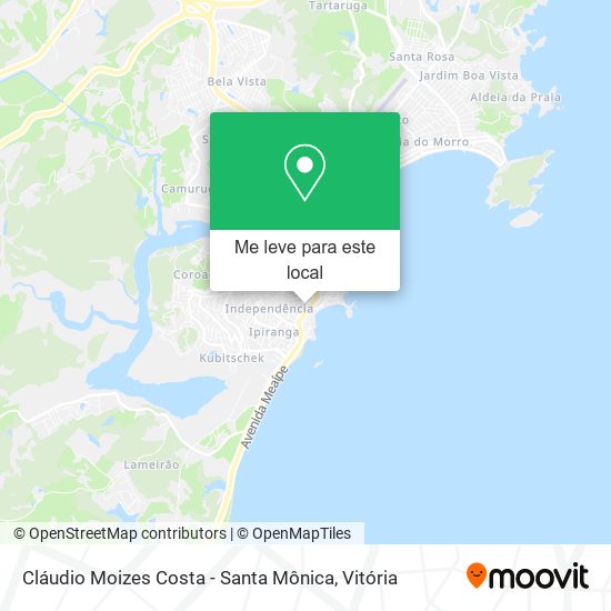 Cláudio Moizes Costa - Santa Mônica mapa