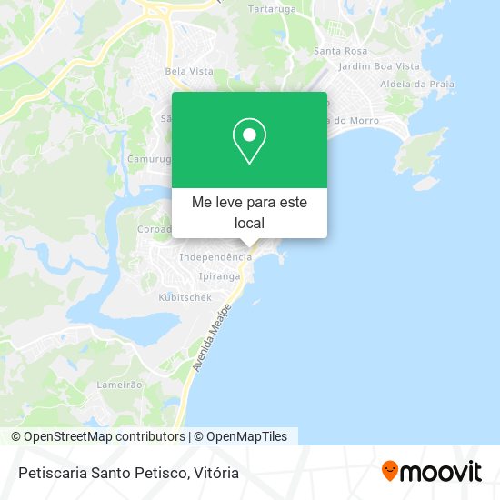 Petiscaria Santo Petisco mapa