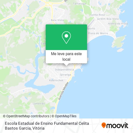 Escola Estadual de Ensino Fundamental Celita Bastos Garcia mapa