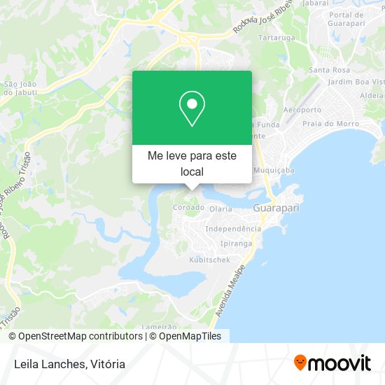 Leila Lanches mapa