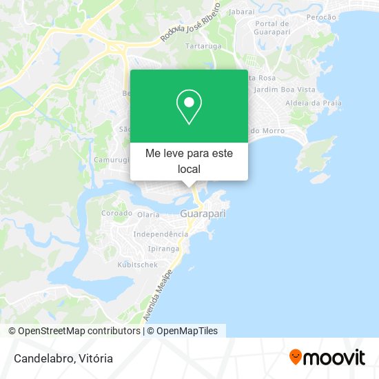 Candelabro mapa