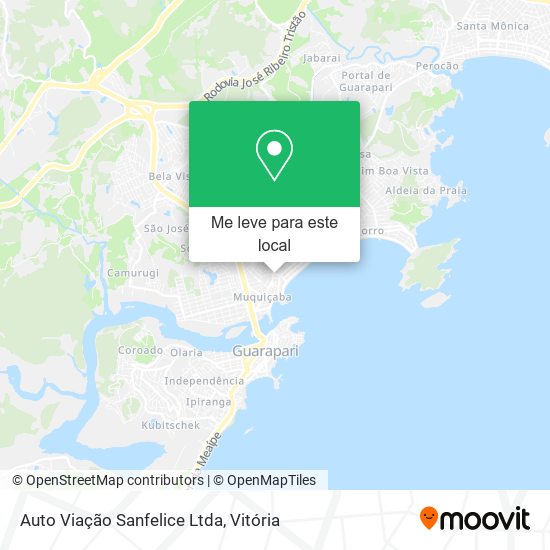 Auto Viação Sanfelice Ltda mapa