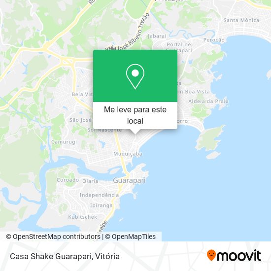 Casa Shake Guarapari mapa