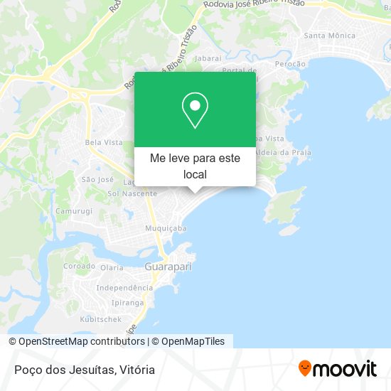 Poço dos Jesuítas mapa