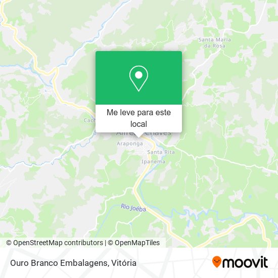Ouro Branco Embalagens mapa