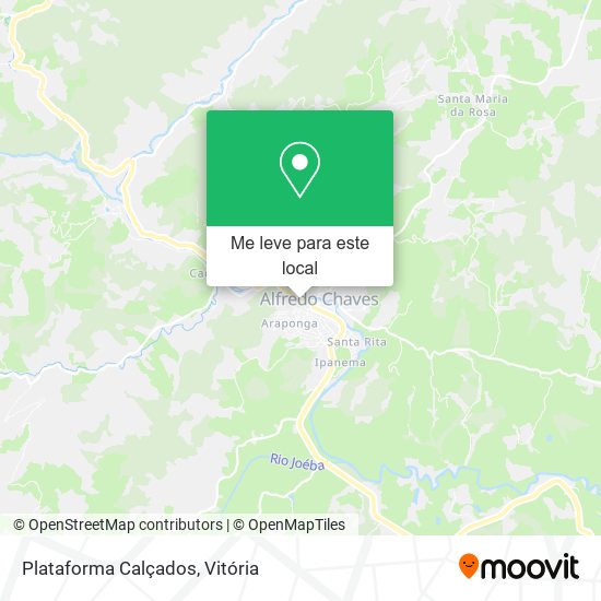Plataforma Calçados mapa