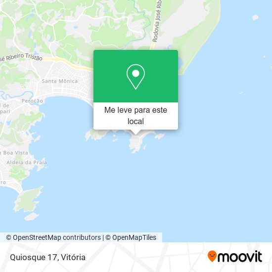 Quiosque 17 mapa