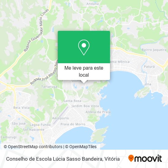 Conselho de Escola Lúcia Sasso Bandeira mapa