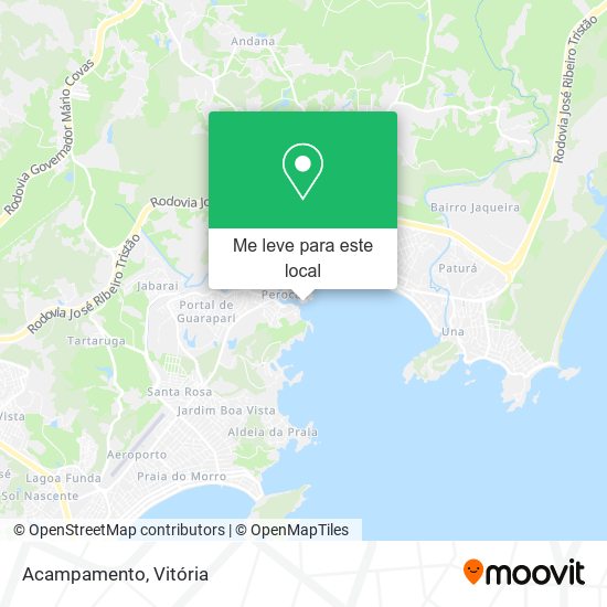 Acampamento mapa