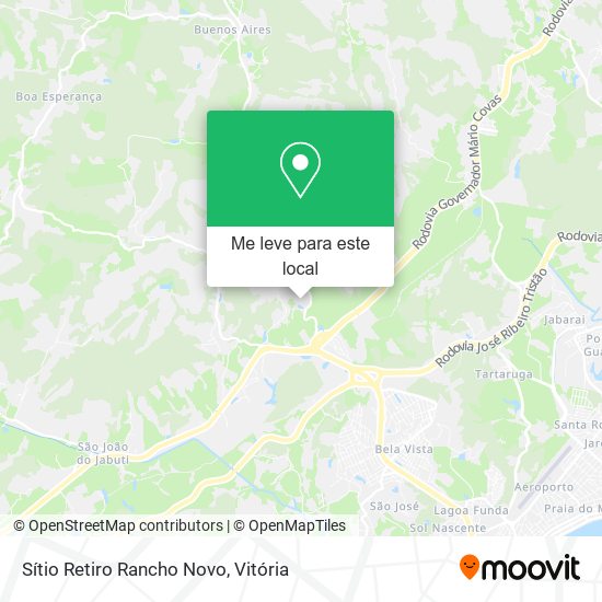 Sítio Retiro Rancho Novo mapa