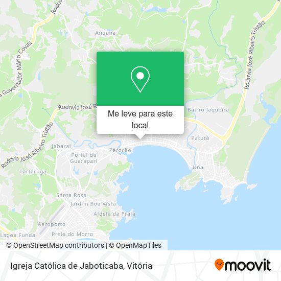 Igreja Católica de Jaboticaba mapa