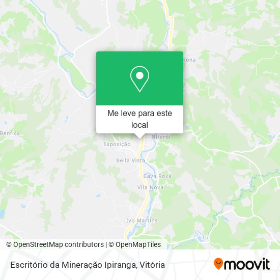 Escritório da Mineração Ipiranga mapa